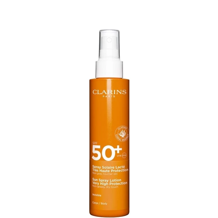 Spray Solaire Lacté Très Haute Protection Corps SPF50+ Lait Solaire Corps - CLARINS - Incenza