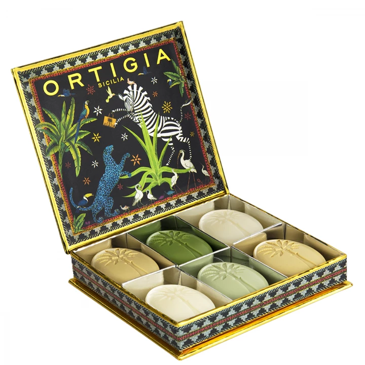 Jungle Box Coffret de 6 Savons Parfumés Assortis - Ortigia Sicilia - Incenza