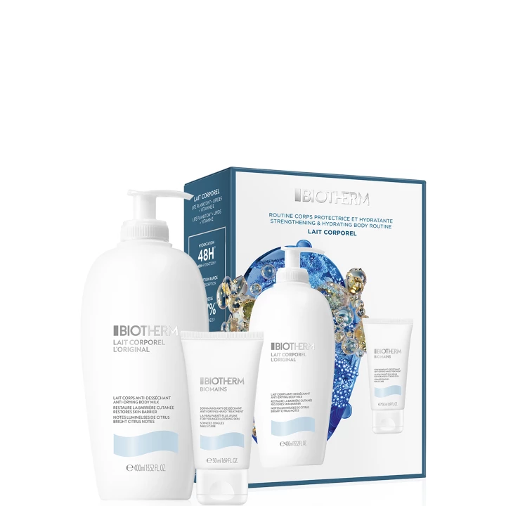 Lait Corporel L'Original Coffret Soin Corps Hydratant et Adoucissant - Biotherm - Incenza