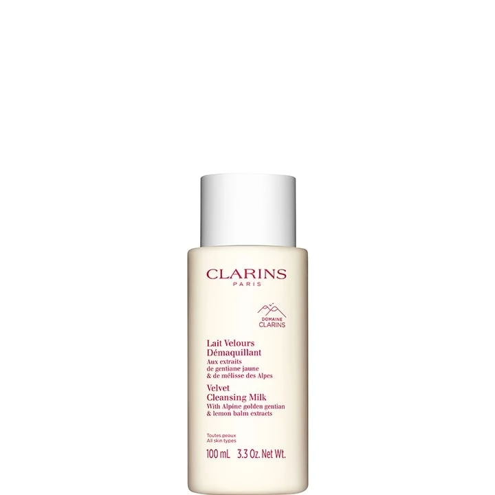 100 ml - Lait Velours Démaquillant  Aux Extraits de Gentiane Jaune & Mélisse des Alpes - CLARINS - Incenza