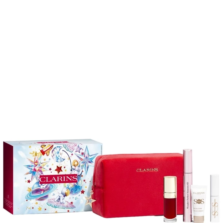 Coffret Lip Comfort Oil & Wonder Perfect Mascara 4D Coffret Noël - CLARINS - Incenza