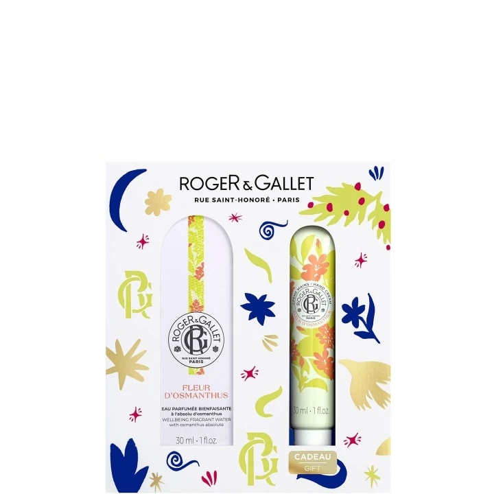 Fleur d'Osmanthus  Coffret Eau Parfumée Bienfaisante - Crème Mains Bienfaisante - Roger&Gallet - Incenza