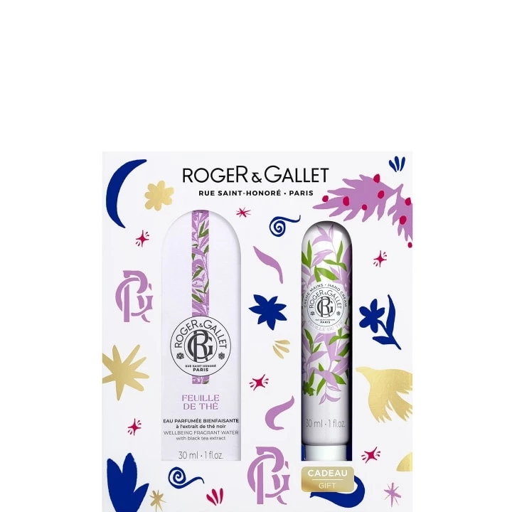 Feuille de Thé Coffret Eau Parfumée Bienfaisante - Crème Mains - Roger&Gallet - Incenza