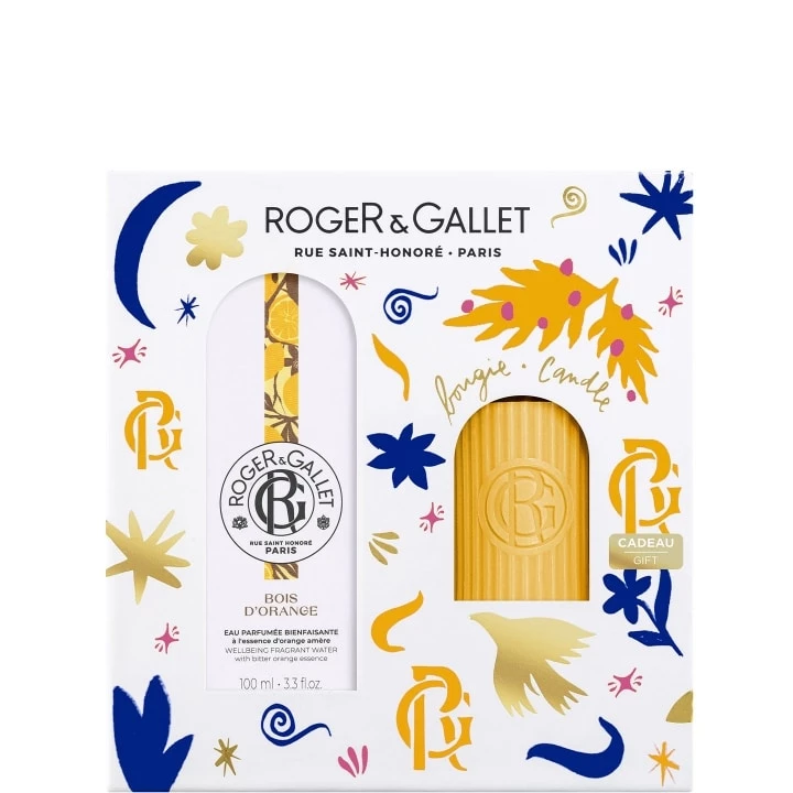 Bois d'Orange Coffret Eau Parfumée Bienfaisante - Bougie Parfumée - Roger&Gallet - Incenza