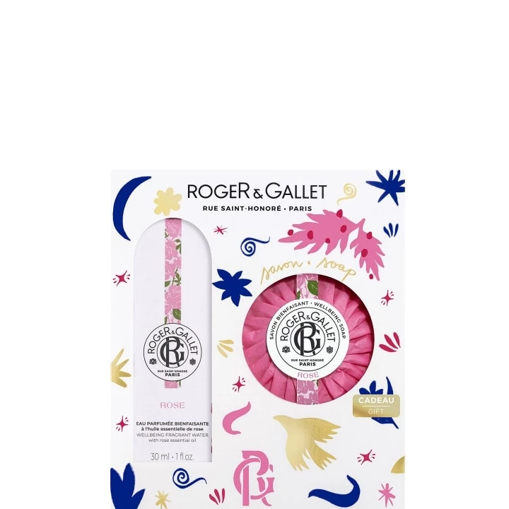 Rose Coffret Eau Parfumée Bienfaisante - Savon Parfumé - Roger&Gallet - Incenza