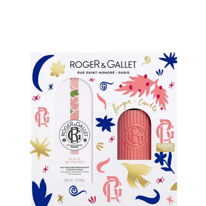 Fleur de Figuier Coffret Eau Parfumée Bienfaisante - Bougie Parfumée - Roger&Gallet - Incenza