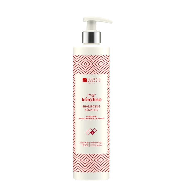 My Keratine Shampoing Hydratant et Prolongateur de Lissage 400 ml - Urban Keratin - Incenza