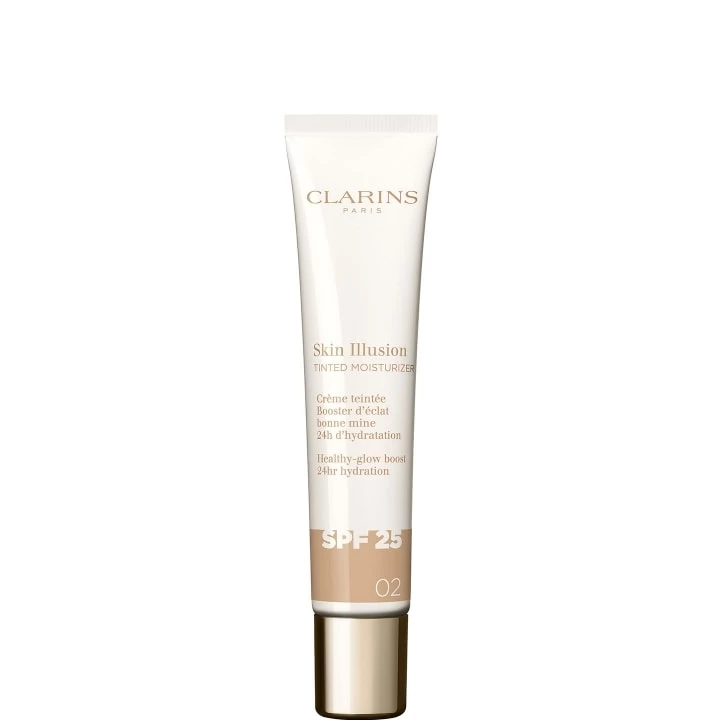 02 - Skin Illusion Tinted Moisturizer SPF25 Crème Teintée Booster d'Eclat - CLARINS - Incenza