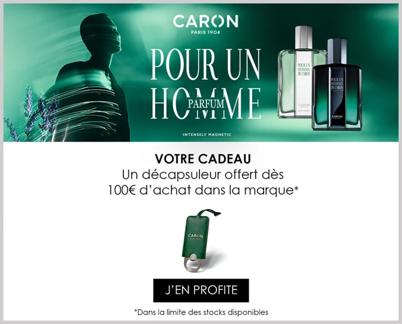 Offre Cadeau Parfum Homme CARON - incenza