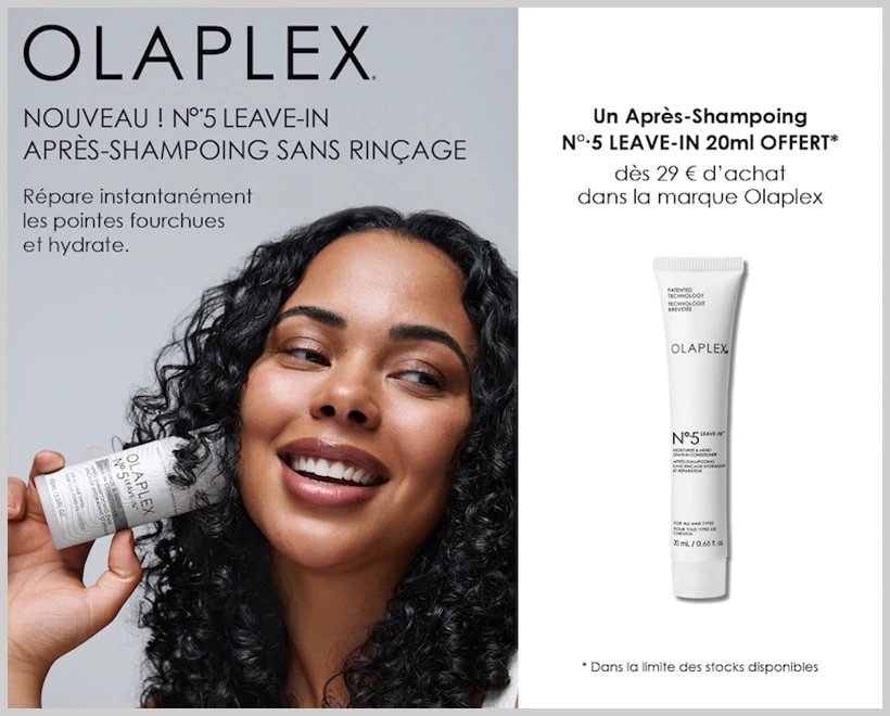 Offre Cadeau Soin OLAPLEX - incenza