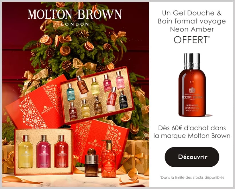 Offre Cadeau Parfum Femme MOLTON BROWN - incenza