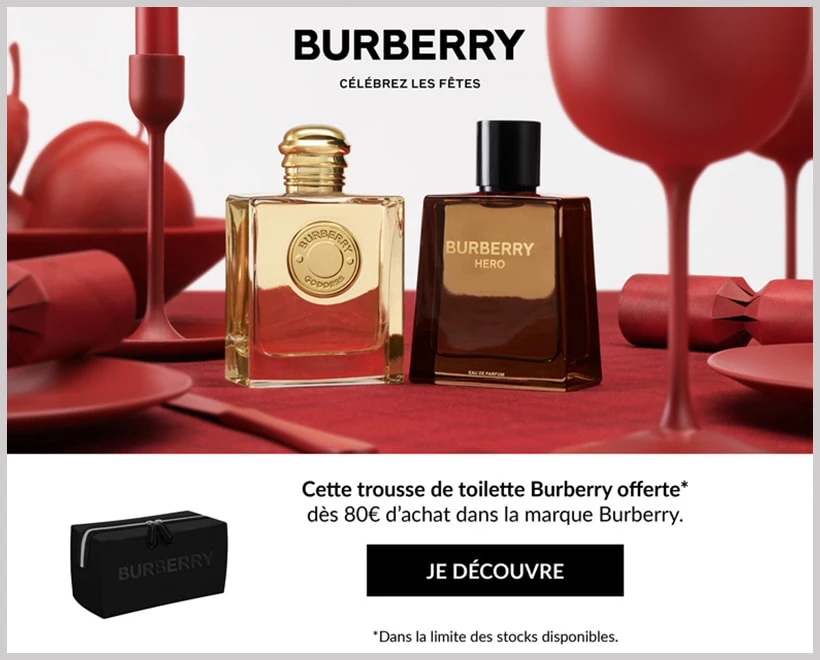 Offre Cadeau Parfum Femme BURBERRY - incenza