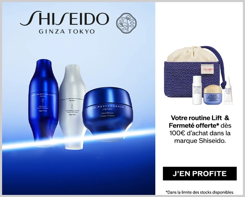 Offre Cadeau Soin Visage SHISEIDO - incenza